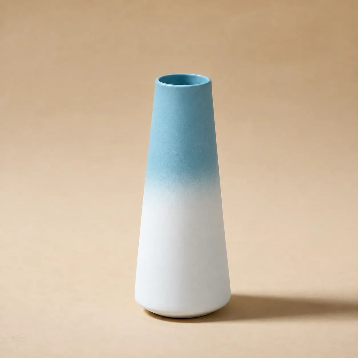 Gradient Tapered Ceramic Vase