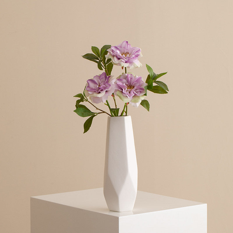 Faux Wild Rose Spray – 18” Faux Floral Stem