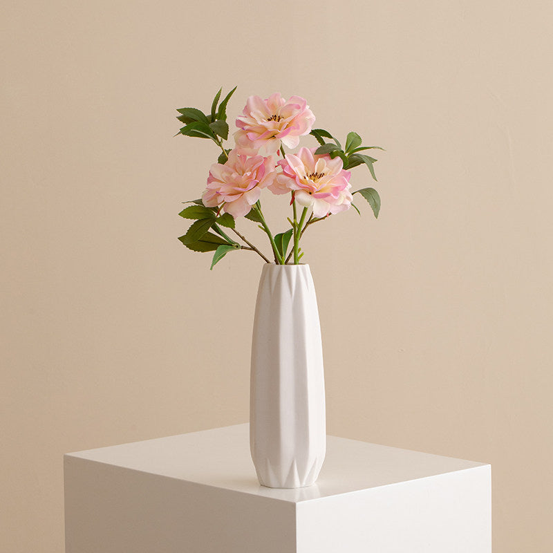Faux Wild Rose Spray – 18” Faux Floral Stem