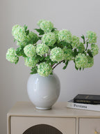 Faux Snowball Flower Stem – 32”