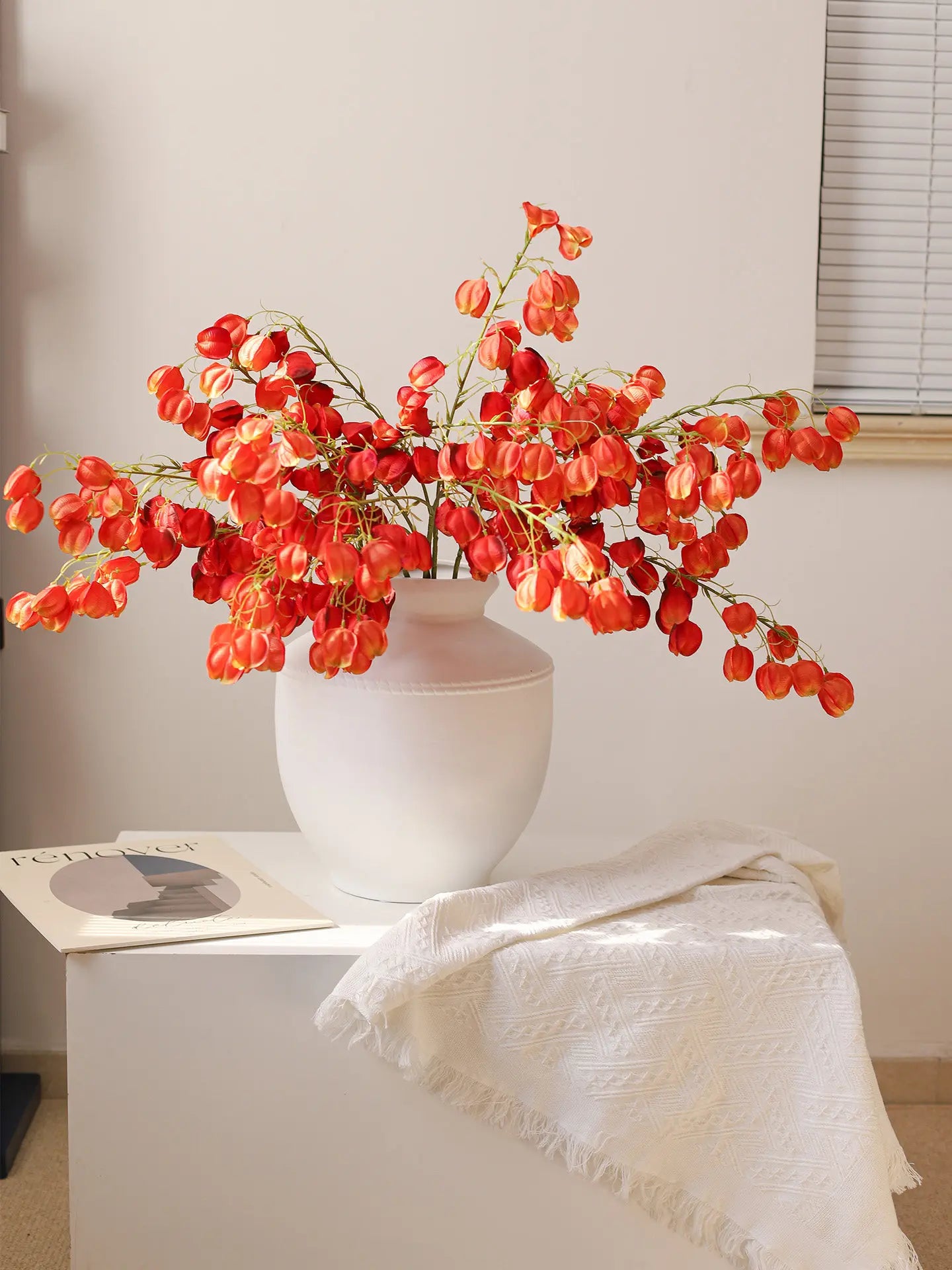Faux Chinese Lantern Branch – 38”
