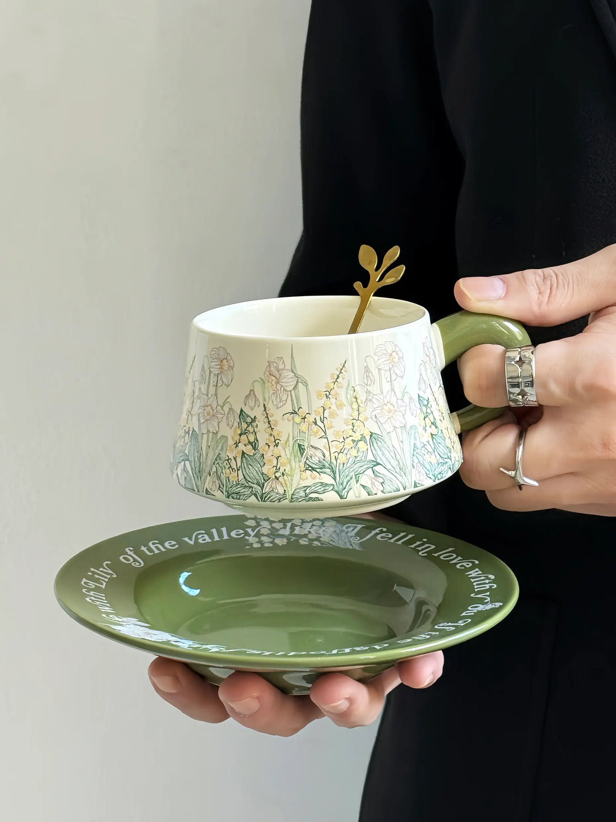 Garden Sketch Ceramic Cup Gift Set