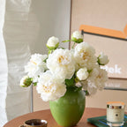 Timeless Ivory Peony Stem – 19”