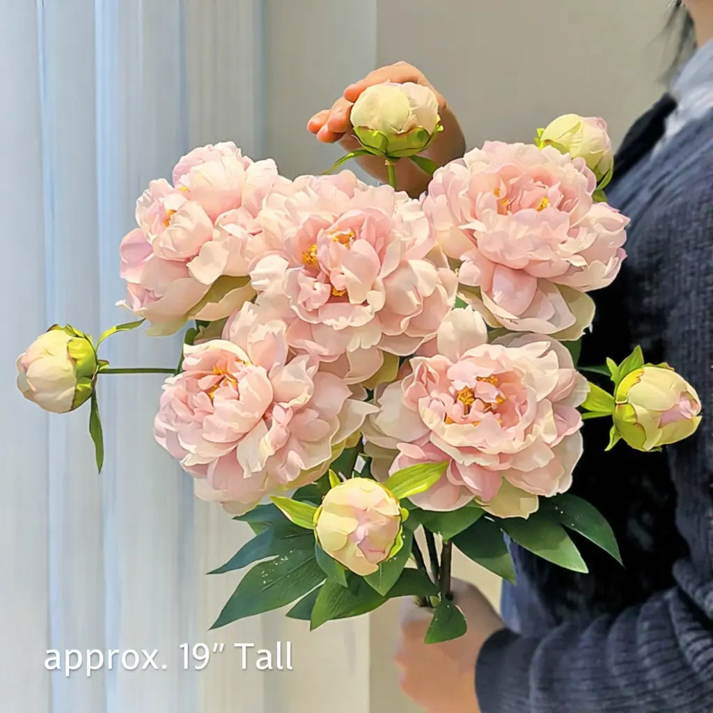 Timeless Ivory Peony Stem – 19”