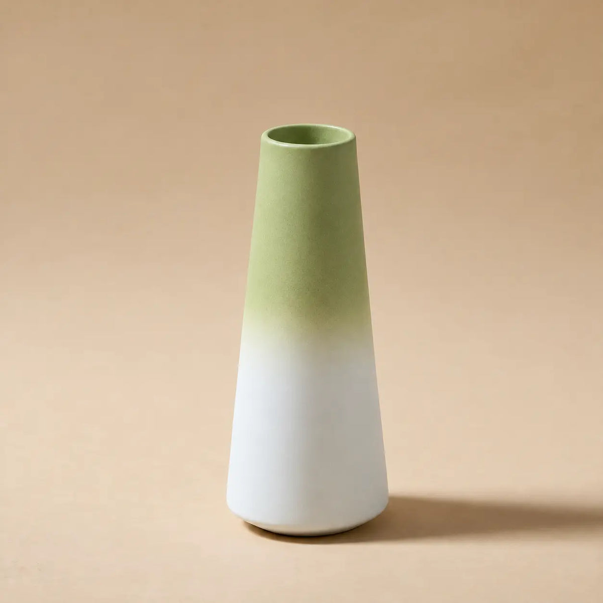 Gradient Tapered Ceramic Vase