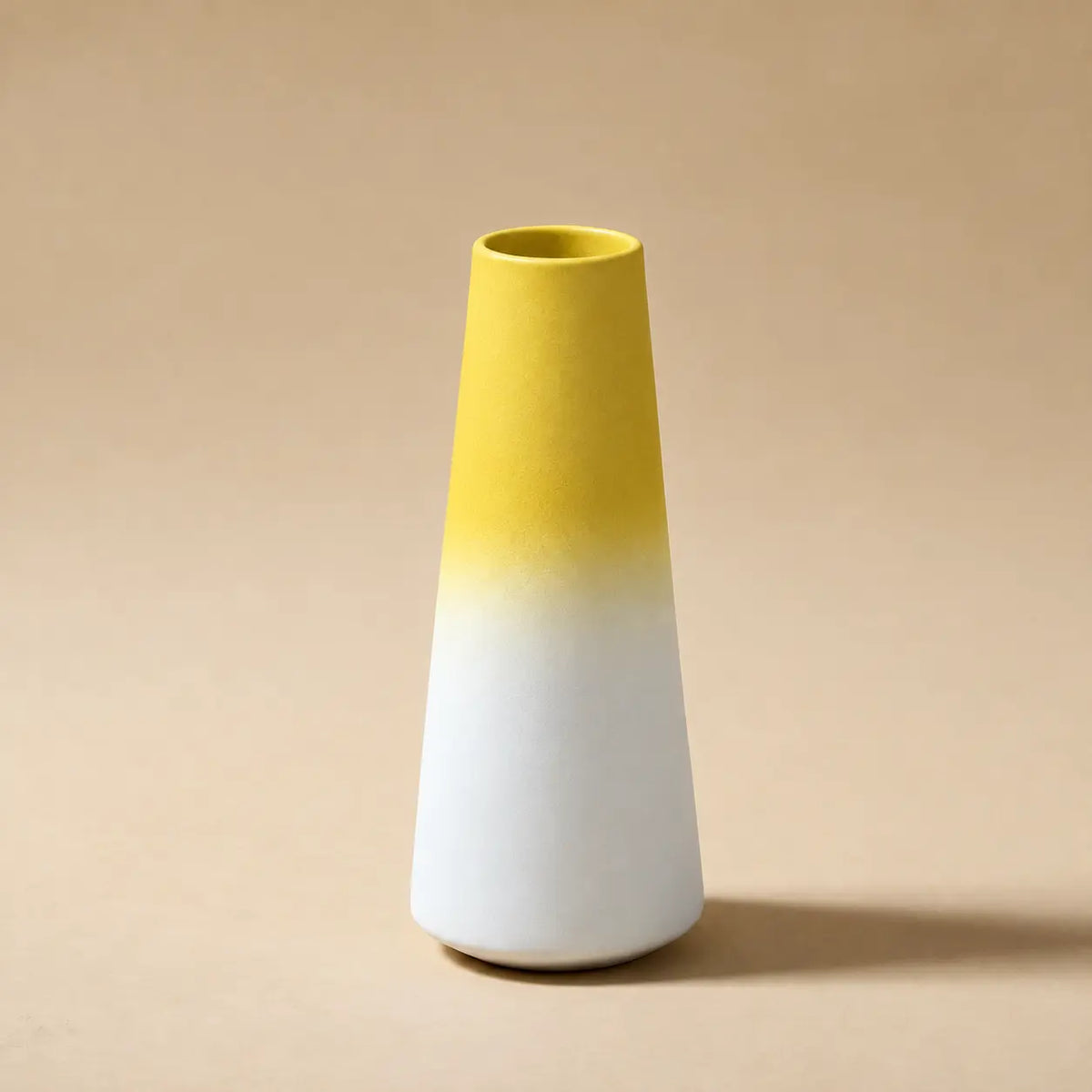 Gradient Tapered Ceramic Vase
