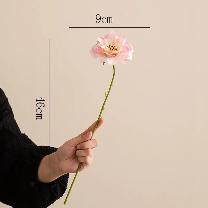 Faux Wild Rose Spray – 18” Faux Floral Stem