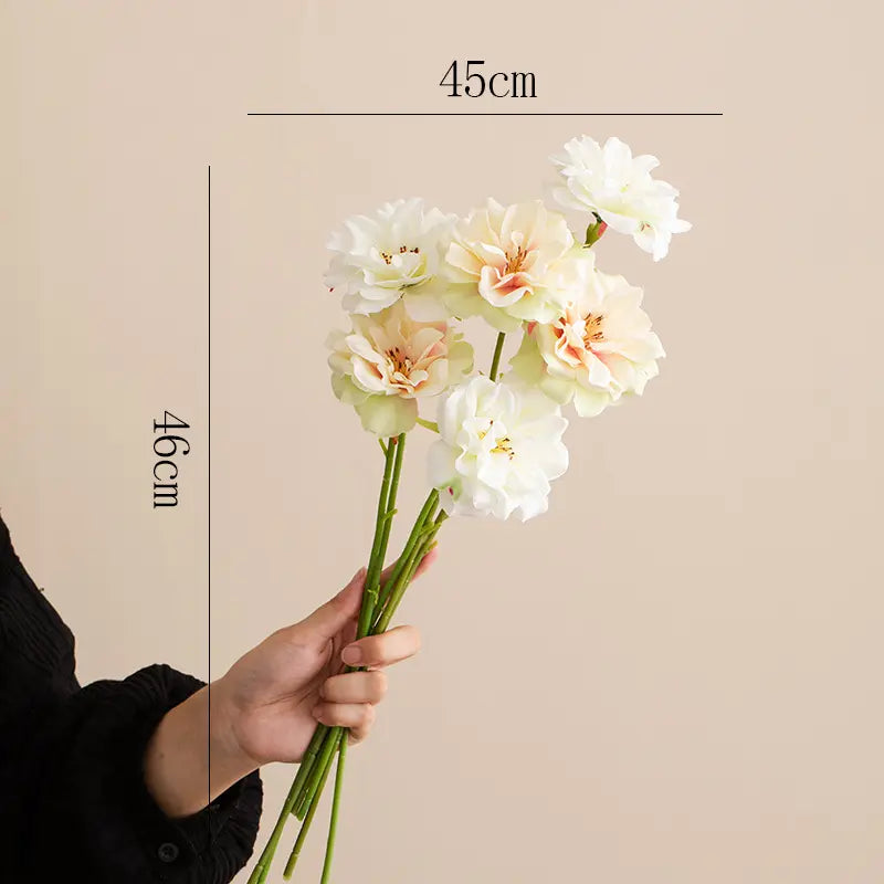 Faux Wild Rose Spray – 18” Faux Floral Stem