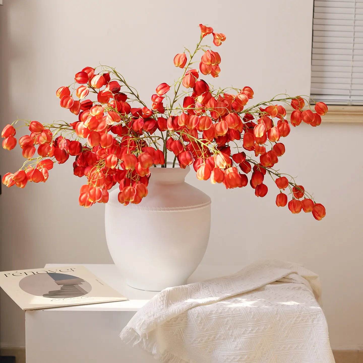 Faux Chinese Lantern Branch – 38”